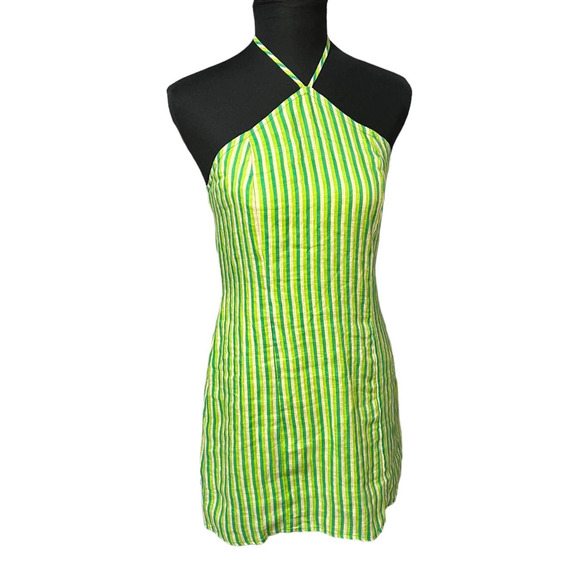 NWT Faithful the Brand Muthia Mini Dress in Bau-Bau Stripe Print - Picture 1 of 6